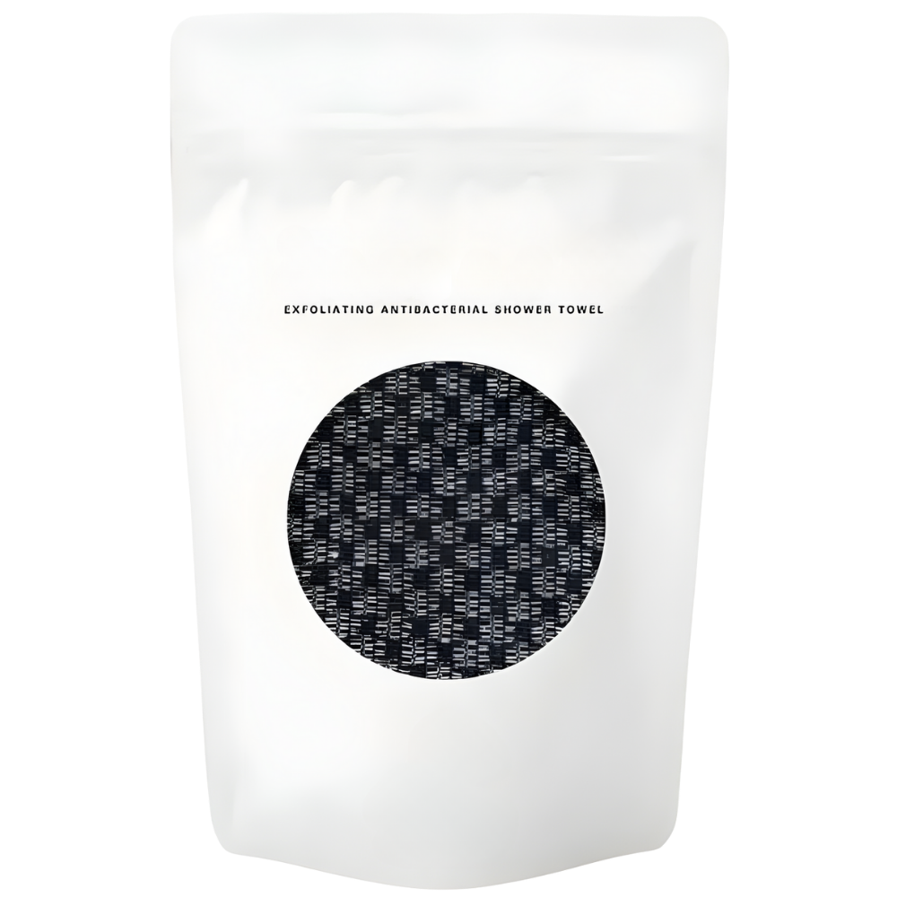 Djuprengörande dubbelsidig tvättlapp -Svart - Ozerty