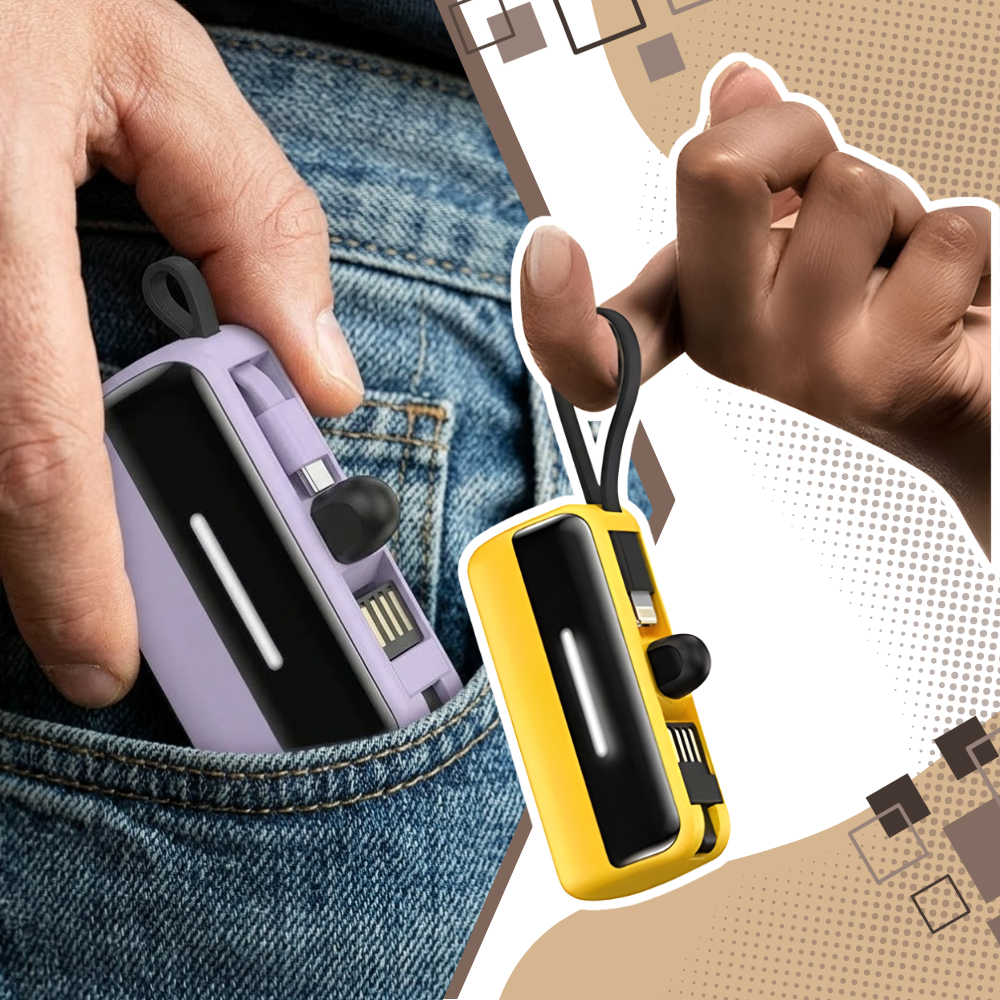 Effektiv och pålitlig mini-powerbank med stativ - Ozerty