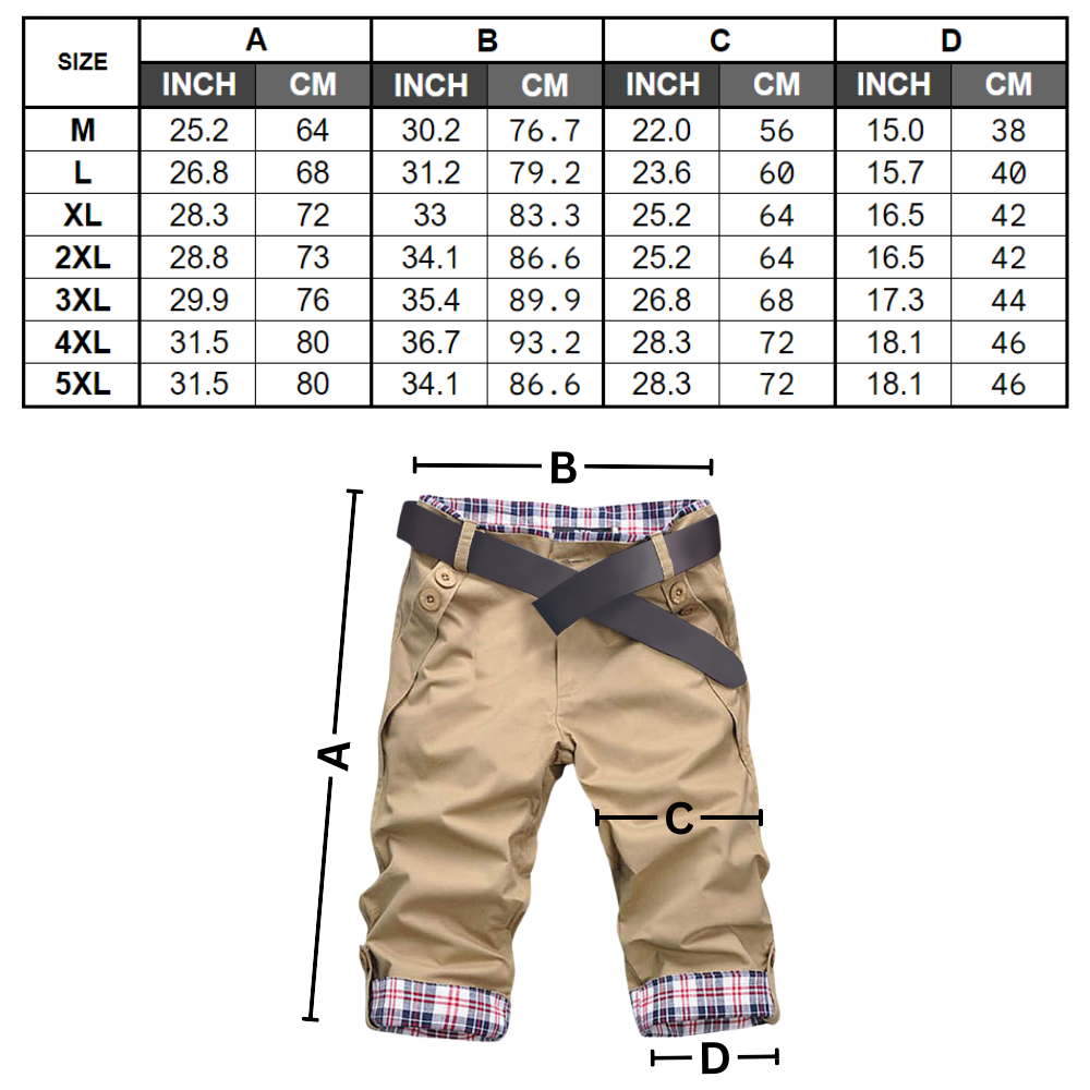 Eleganta cargo shorts för herrar - Ozerty