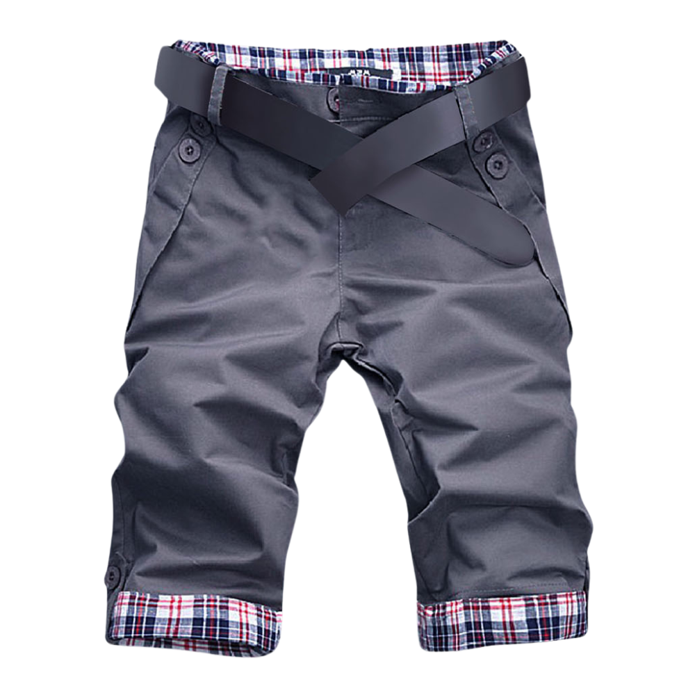 Eleganta cargo shorts för herrar -Grå/MGrå/LGrå/XLGrå/XXLGrå/3XL - Ozerty