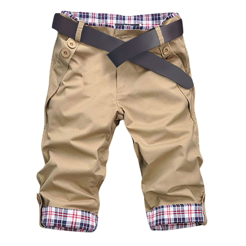 Eleganta cargo shorts för herrar -Khaki/MKhaki/LKhaki/XLKhaki/XXLKhaki/3XL - Ozerty