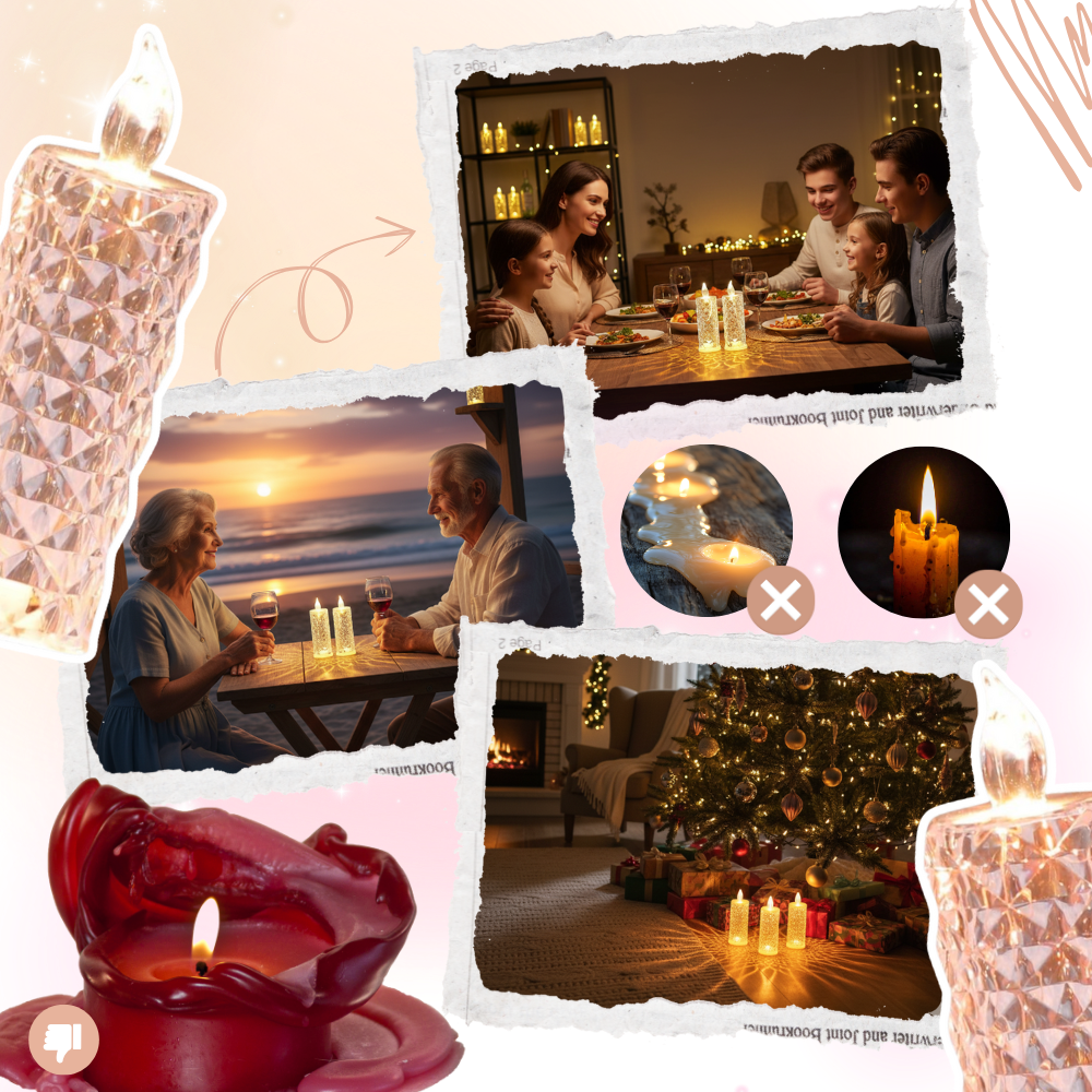 Kristalljuslykta utan låga - Ozerty