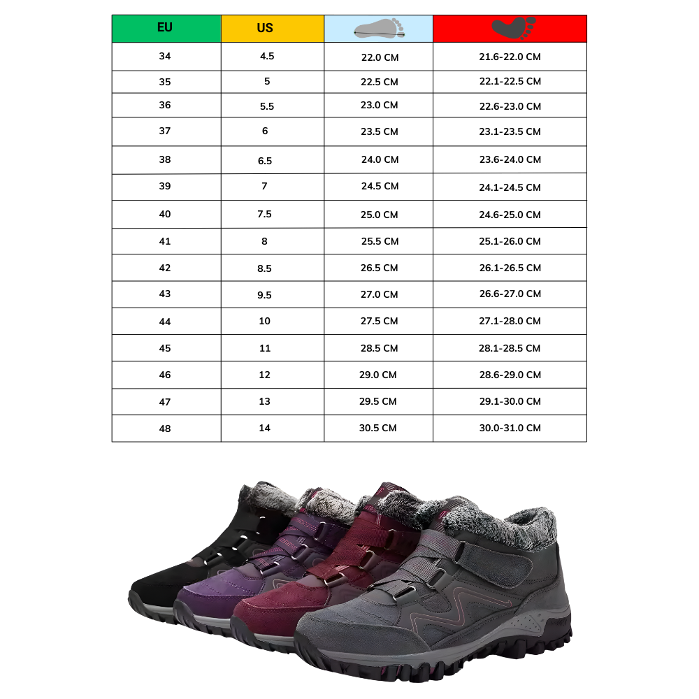 Fleecefodrade varma vinterskor - Ozerty