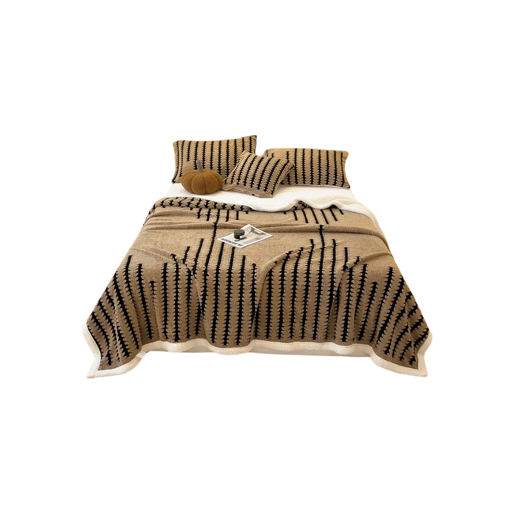 Fluffig Jacquard vinterfilt