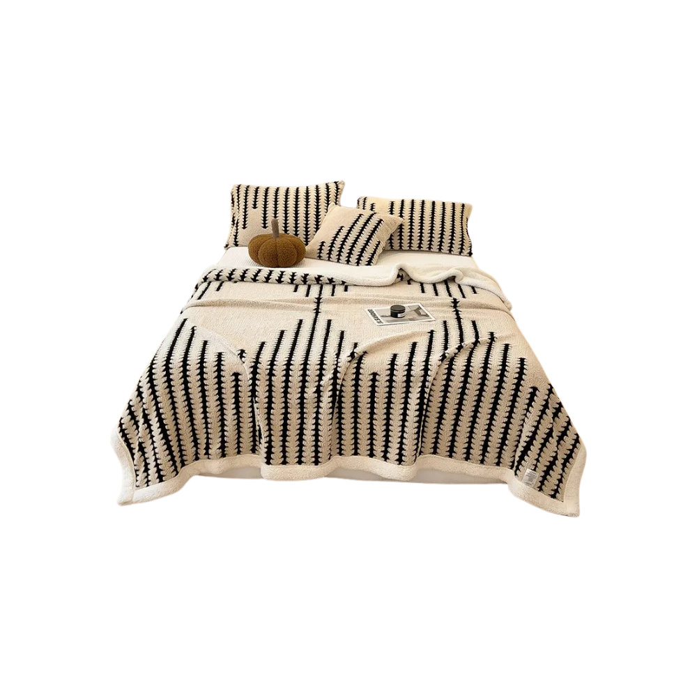 Fluffig Jacquard vinterfilt