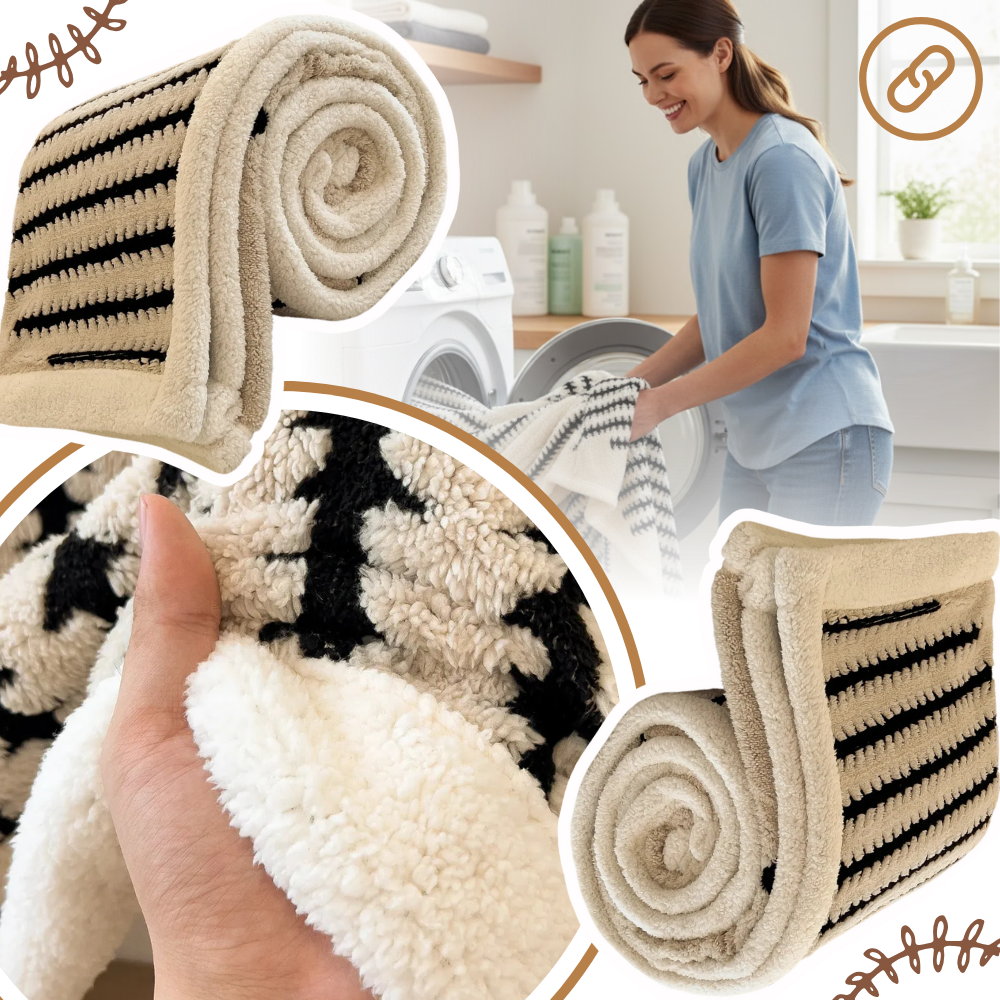 Fluffig Jacquard vinterfilt - Ozerty