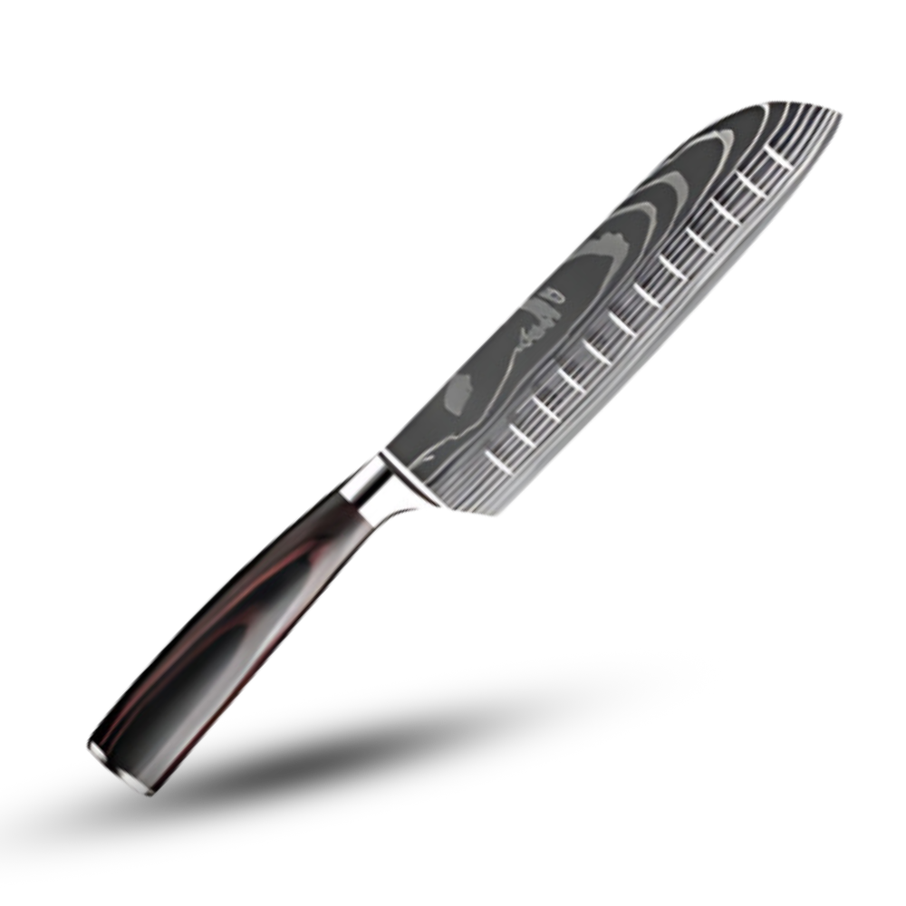 Japanska knivar i Forest Wood-serien -Santoku-kniv 18 cm - Ozerty