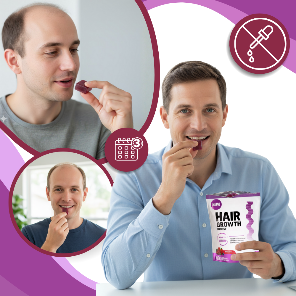 Fruktiga Biotin-gummies för hår - Ozerty