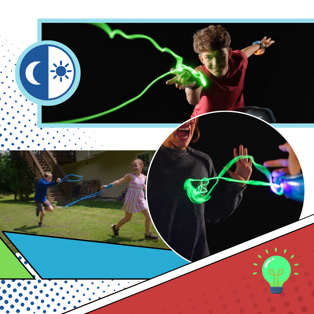 Självlysande spindelnätleksak - Ozerty