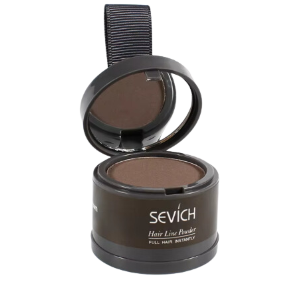 Root touch-up puder för utväxt -Valnötsbrun - Ozerty