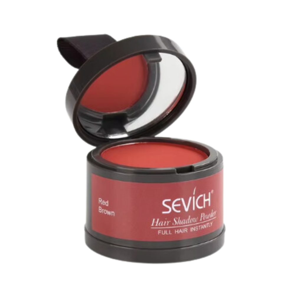 Root touch-up puder för utväxt -Rödbrun - Ozerty