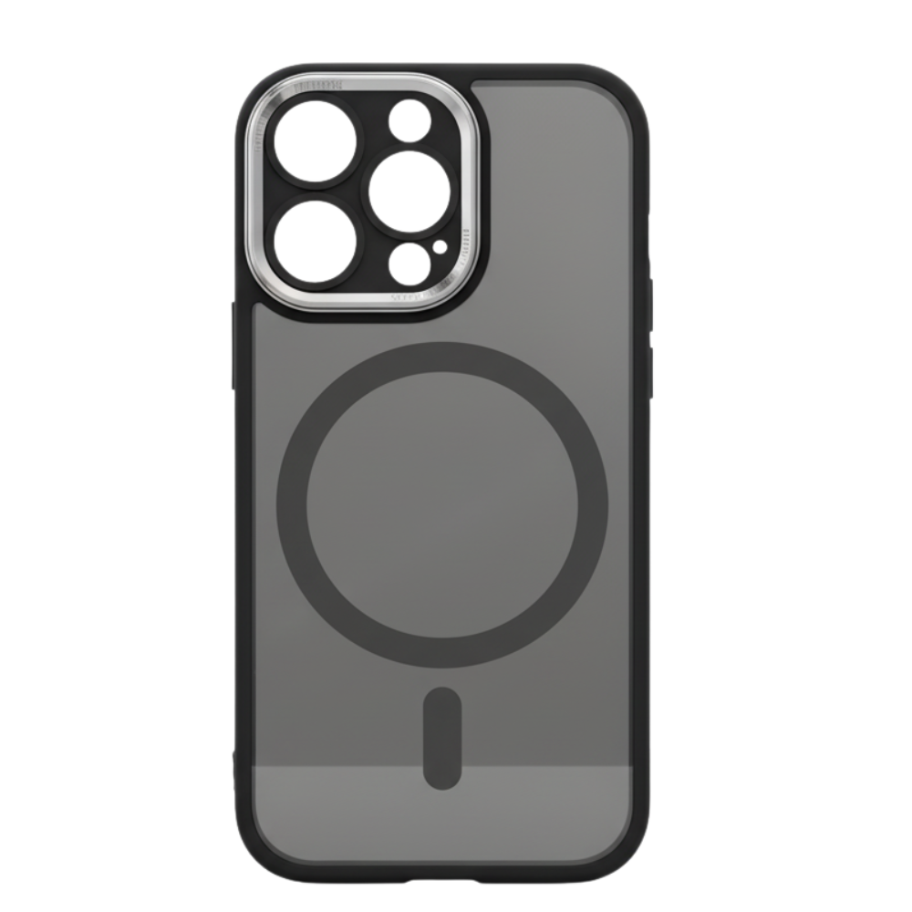 Magnetiskt stötsäkert fodral till iPhone -Svart - Ozerty