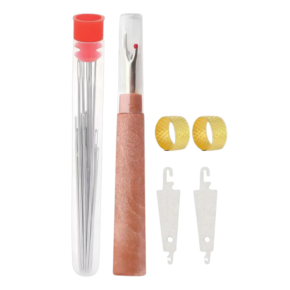 Broderikit med storögnade nålar -31 stycken - Ozerty