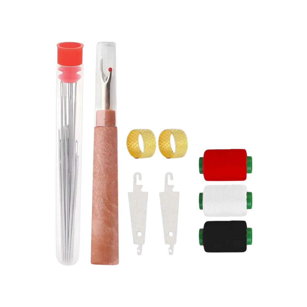 Broderikit med storögnade nålar -34 stycken - Ozerty