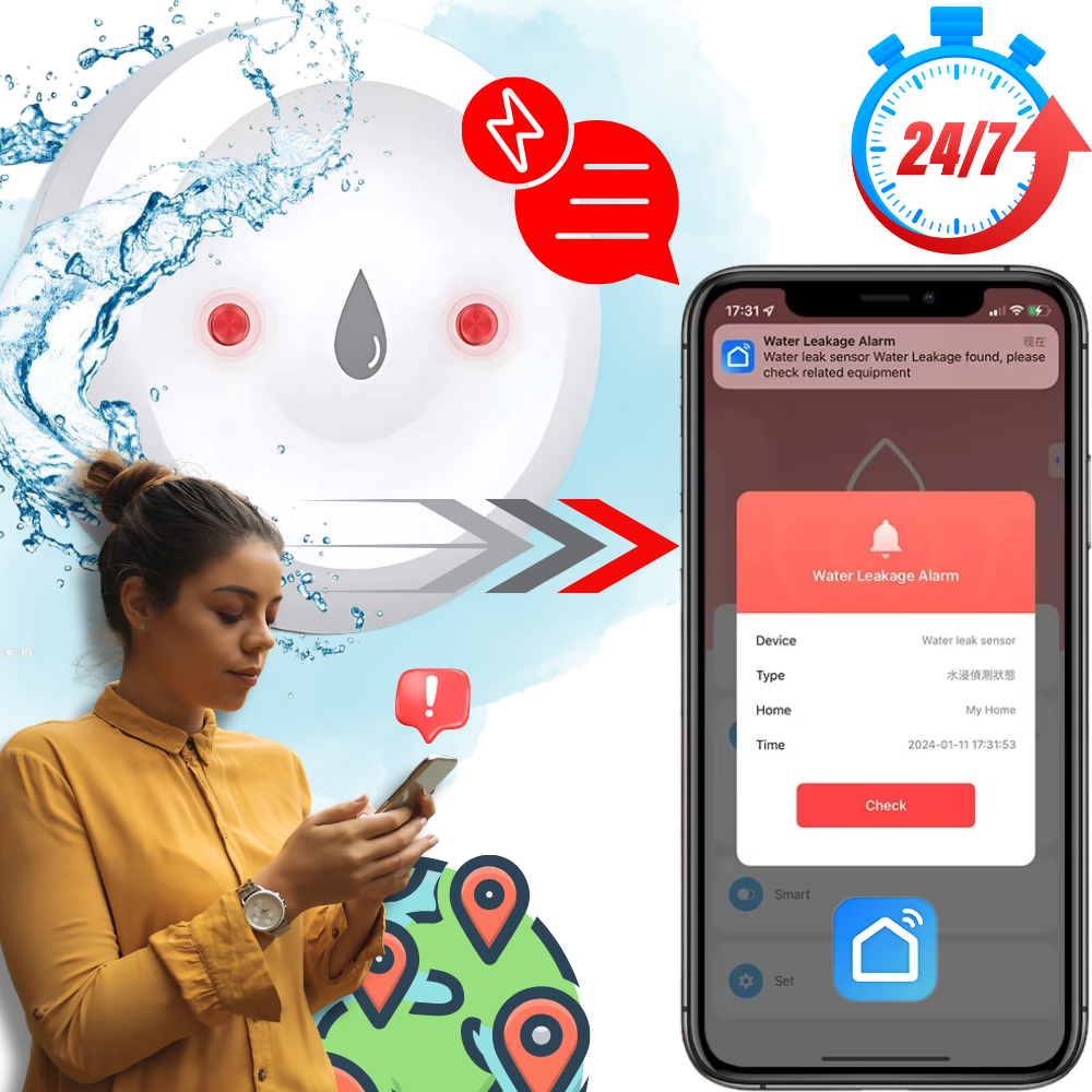 LeakLock trådlös sensor - Ozerty