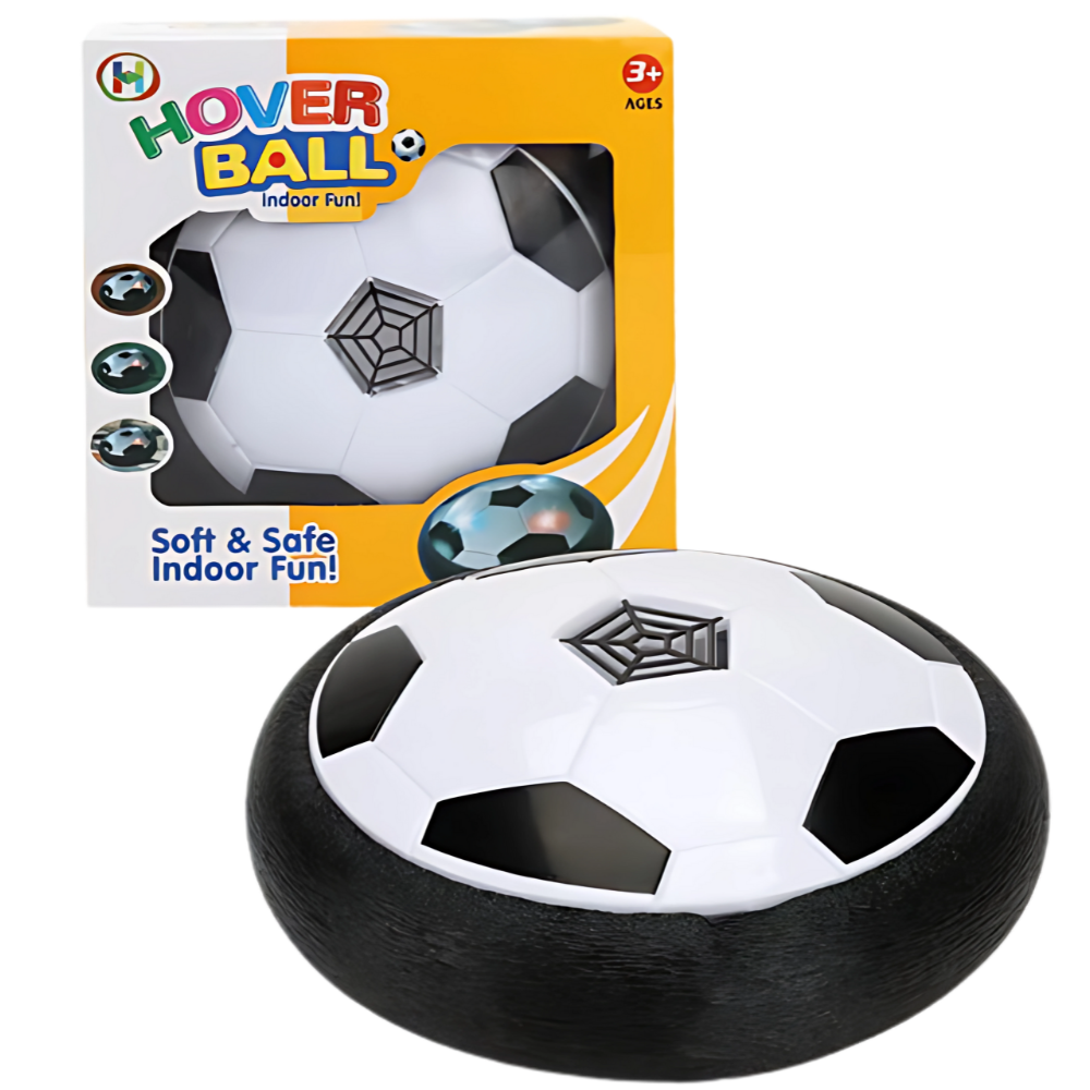 Hover Ball med LED-belysning -Svart - Ozerty