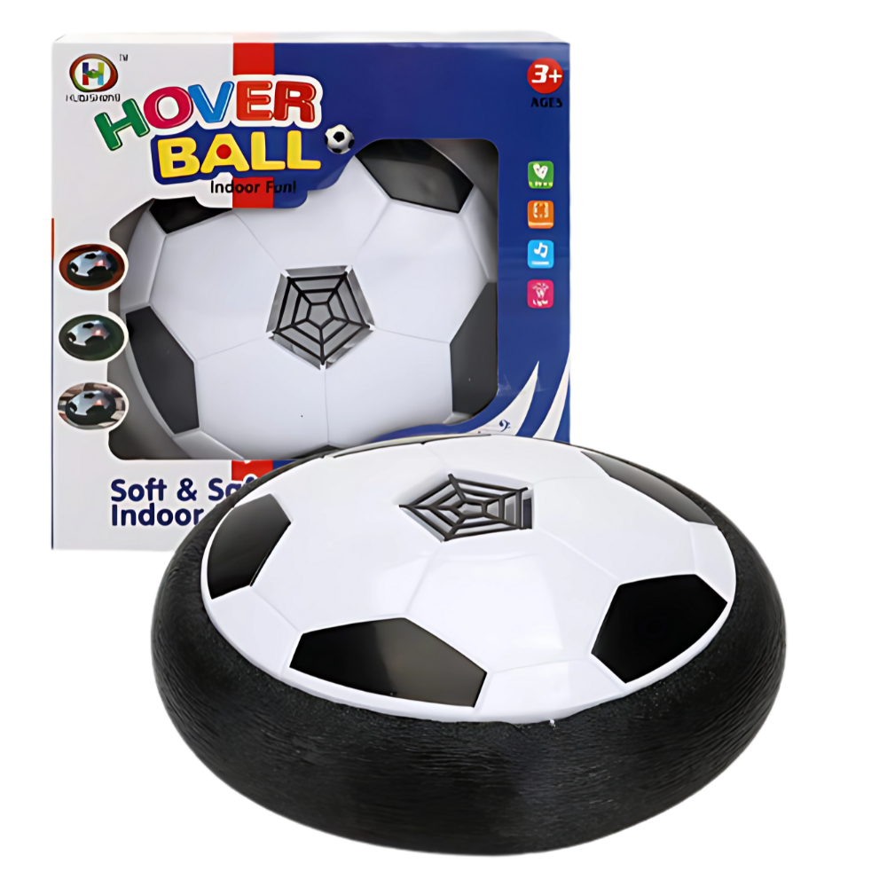 Hover Ball med LED-belysning -Svart - Ozerty