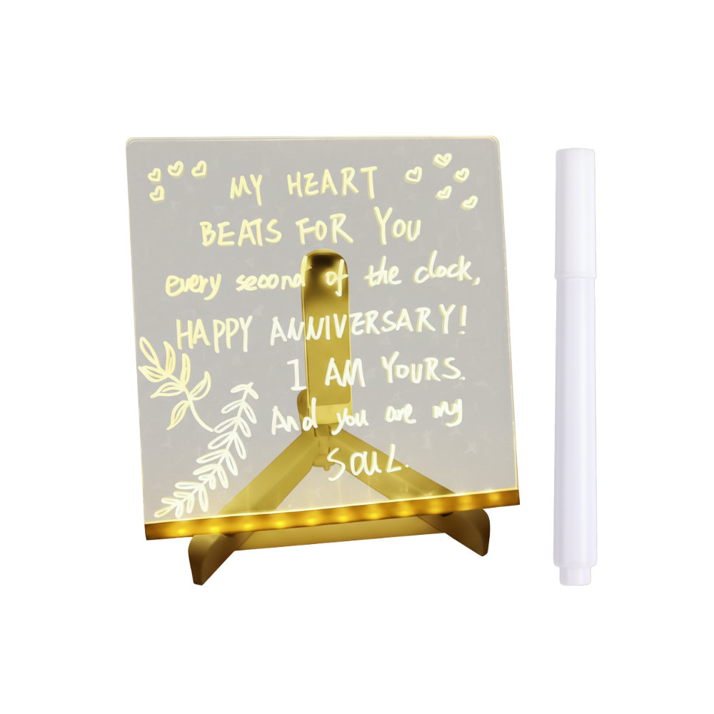 Fascinerande LED-anteckningstavla -15 x 15 cm - Ozerty