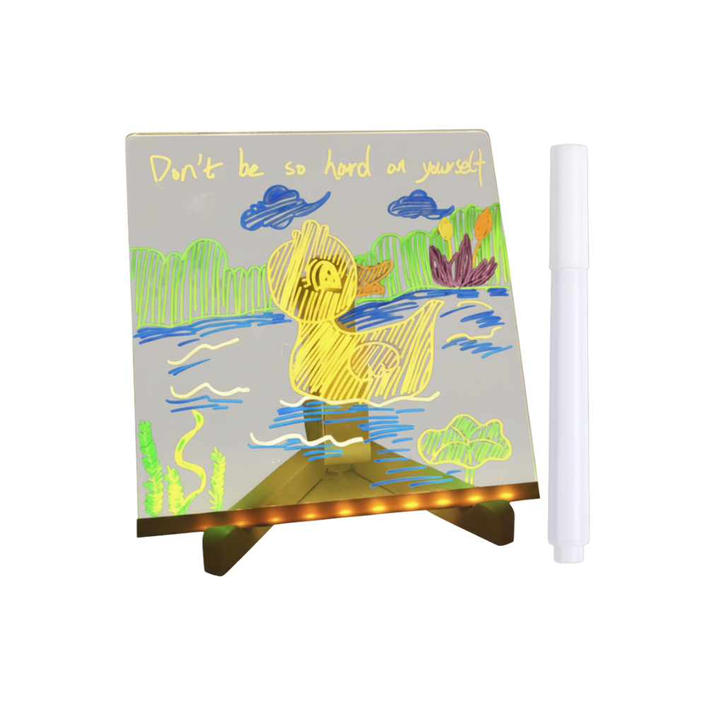 Fascinerande LED-anteckningstavla -20 x 20 cm - Ozerty