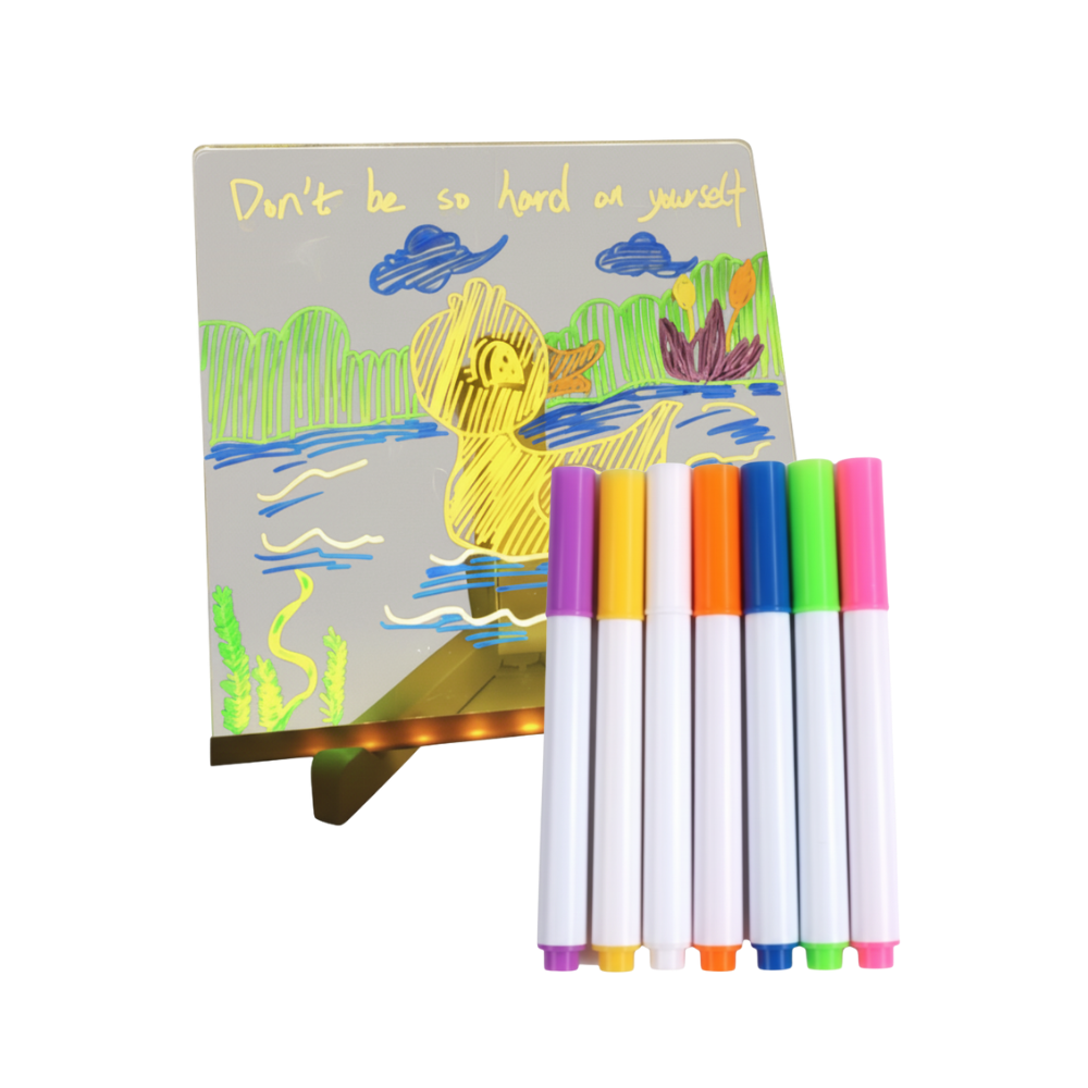 Fascinerande LED-anteckningstavla -20 x 20 cm - Ozerty