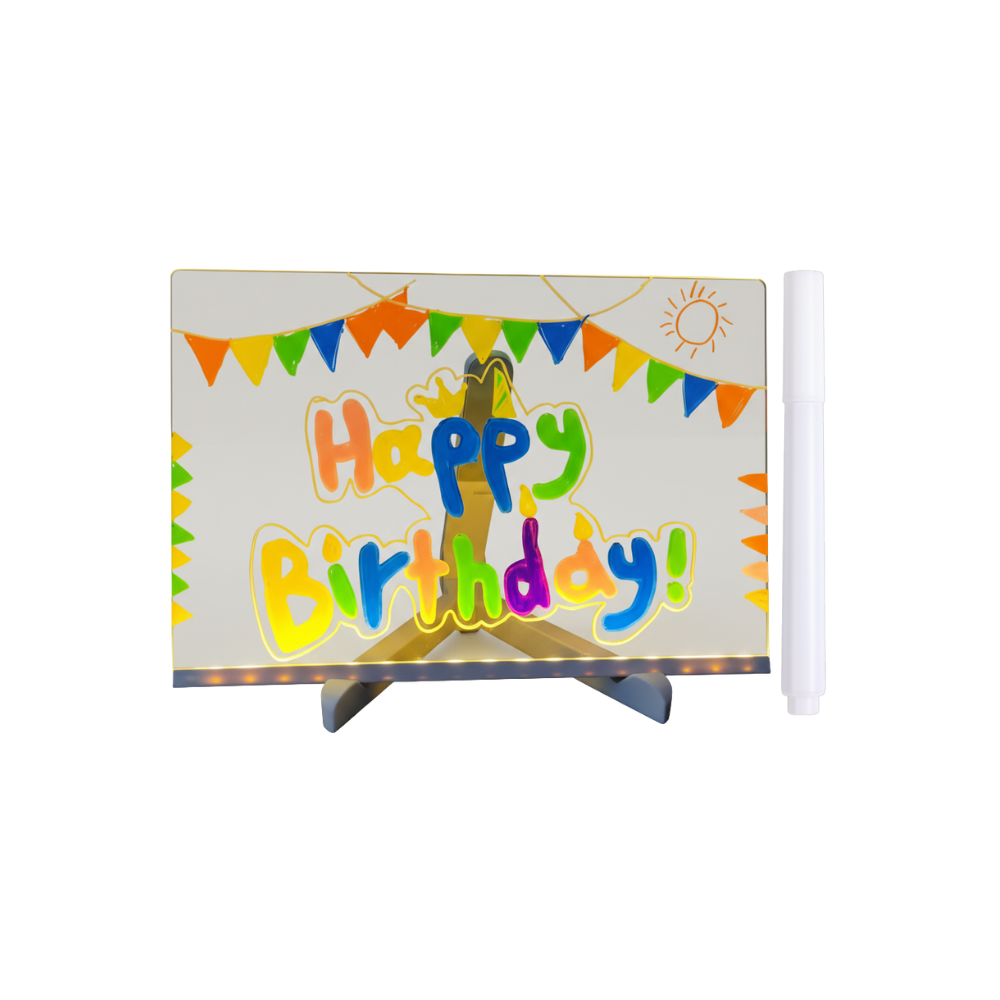 Fascinerande LED-anteckningstavla -30 x 20 cm - Ozerty