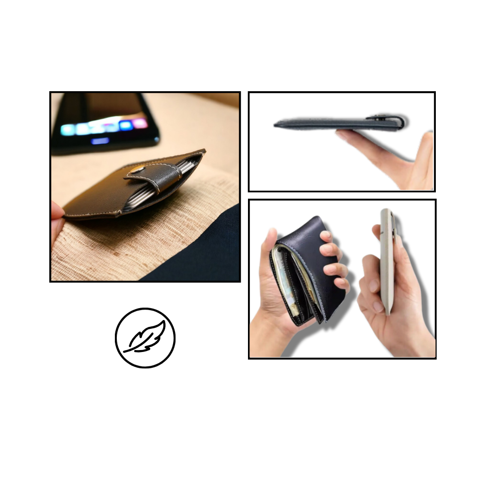 Minimalistisk plånbok med korthållare - Ozerty