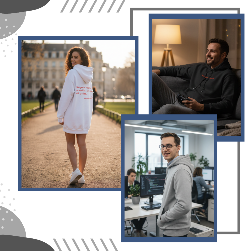 Hoodie för kvinnor med motiverande budskap - Ozerty