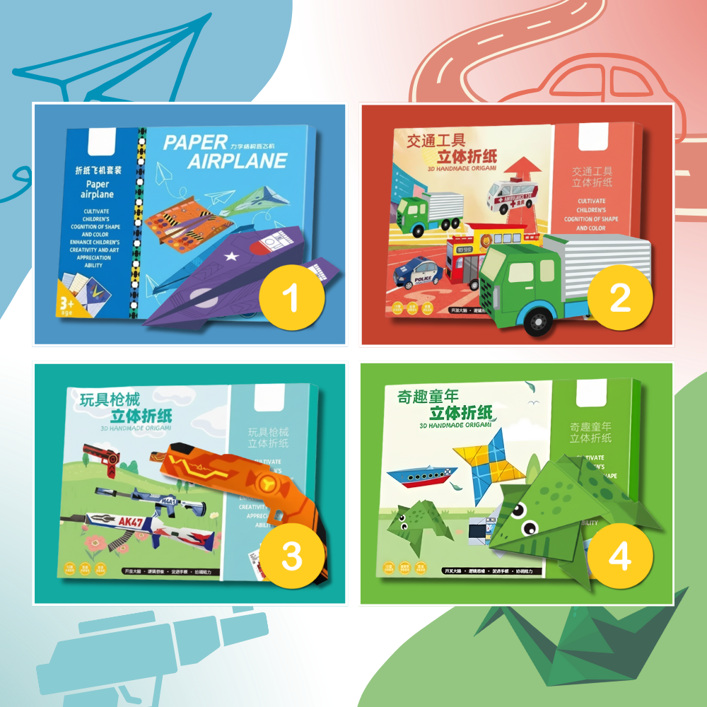 Origamibok med flera teman - Ozerty