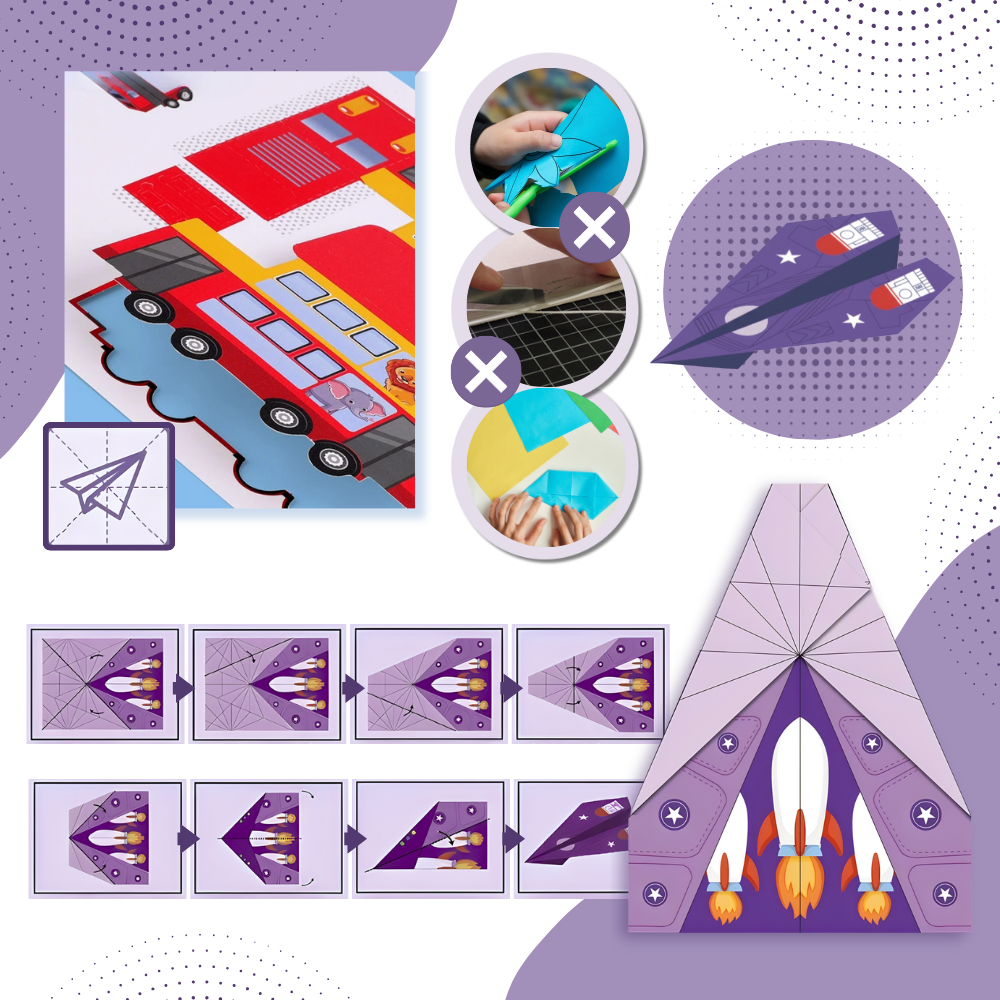 Origamibok med flera teman - Ozerty