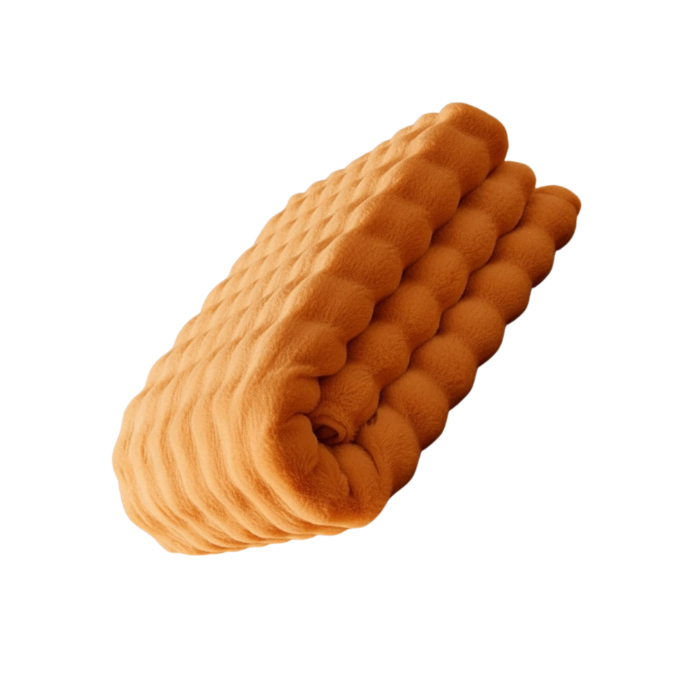 Halkfria, bekväma sofföverdrag i plysch -Orange - Ozerty