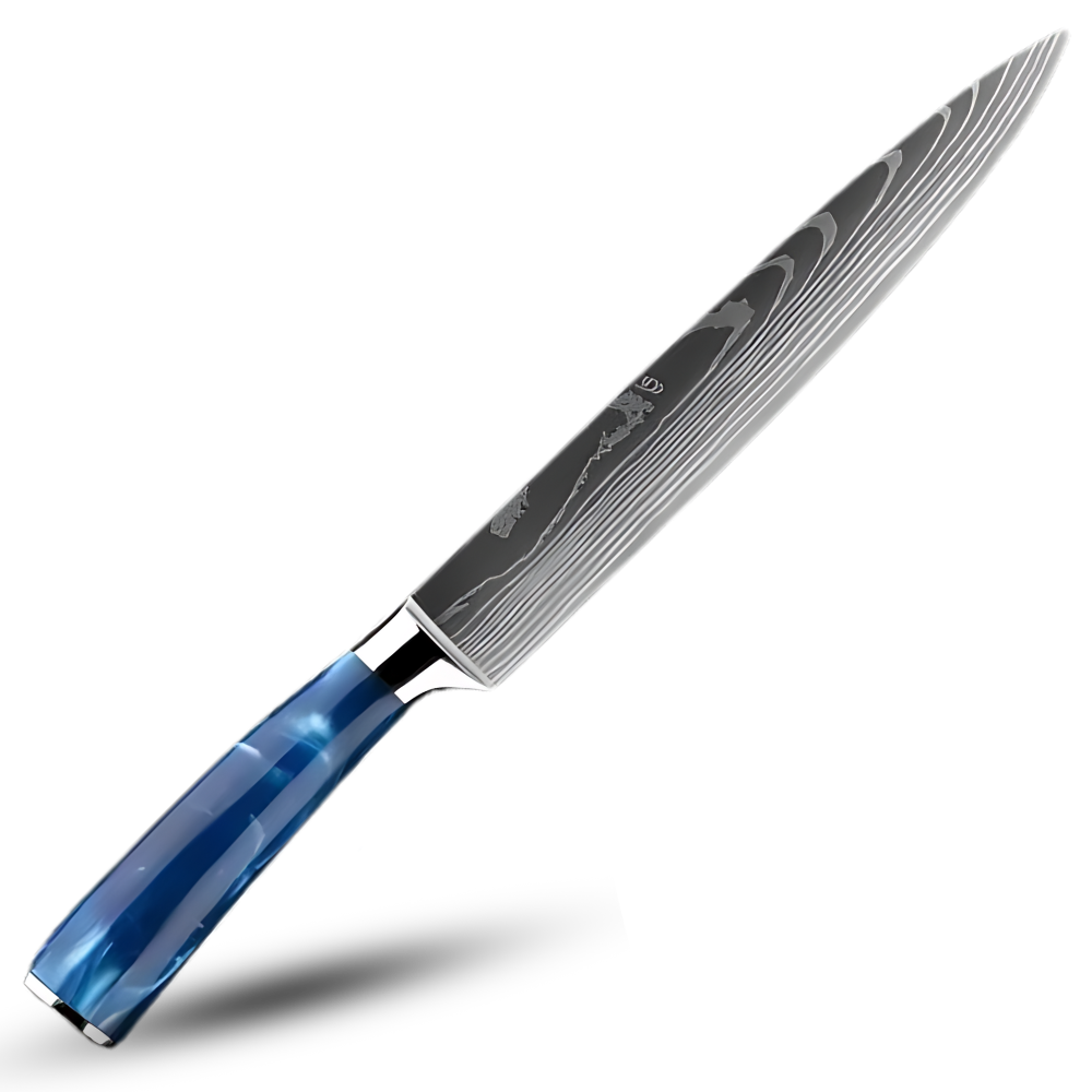 Japanska knivar i Ocean Blue-serien -Sujihiki-kniv 19 cm - Ozerty