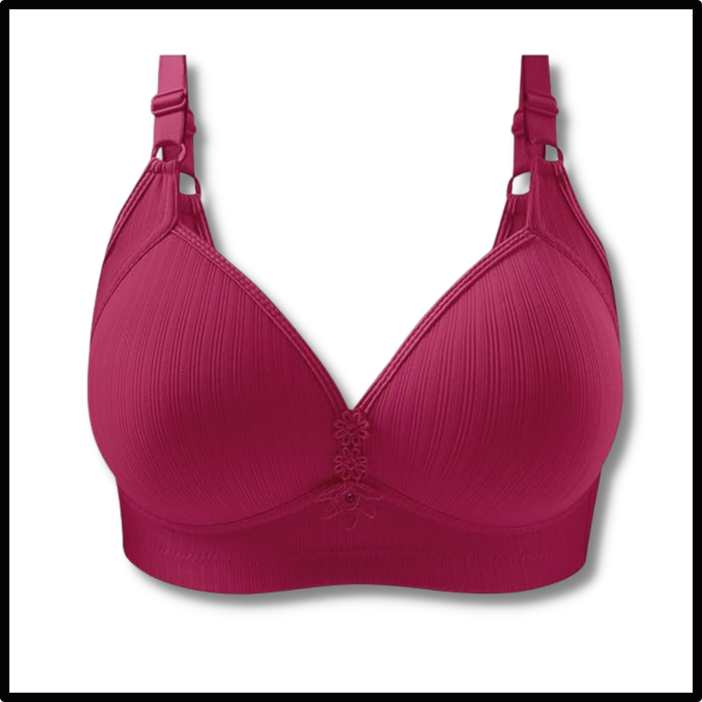 Plus Size Trådlös Push-Up BH - Ozerty