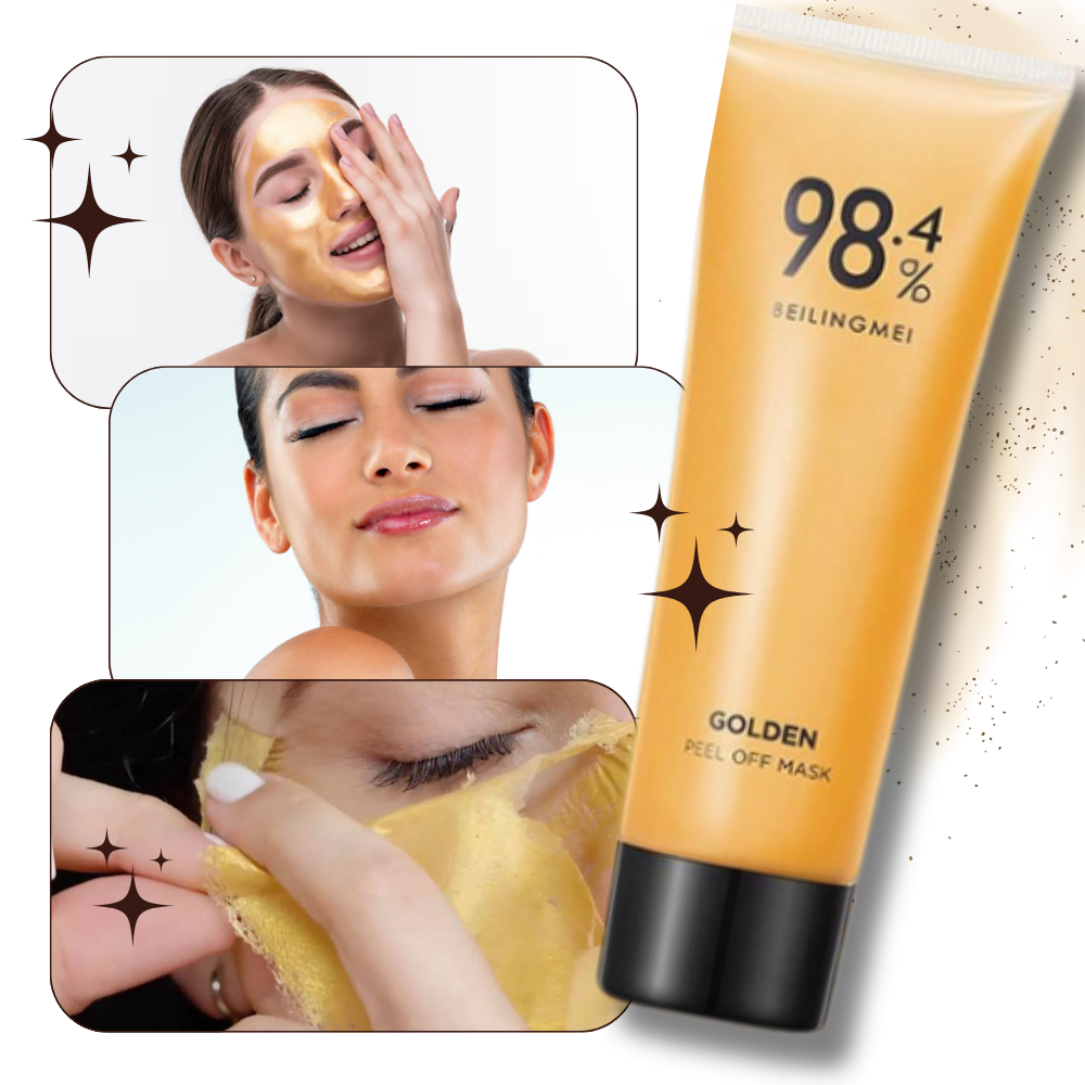 Guld peel off mask med porrengöring - Ozerty