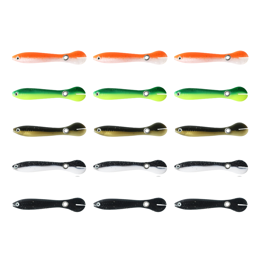 Realistiska fiskedrag -15-pack - Ozerty