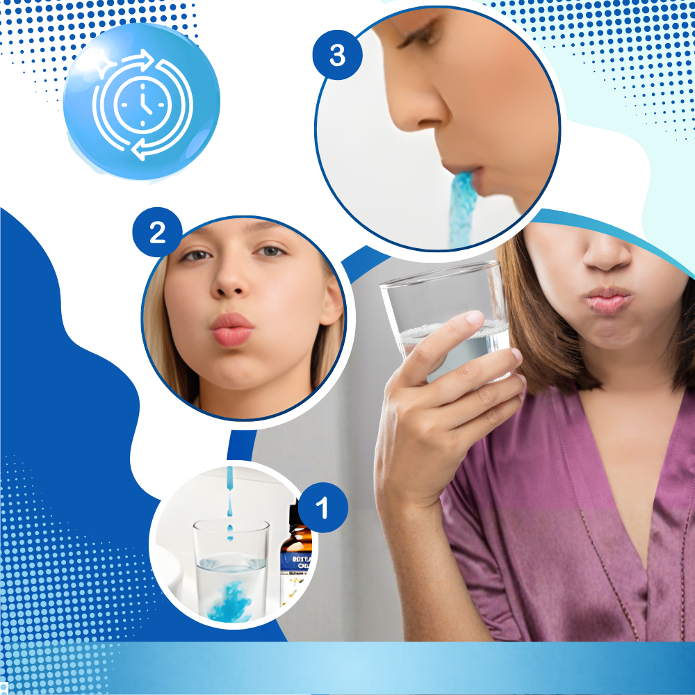 Uppfriskande vita Dental Drops-munvatten - Ozerty