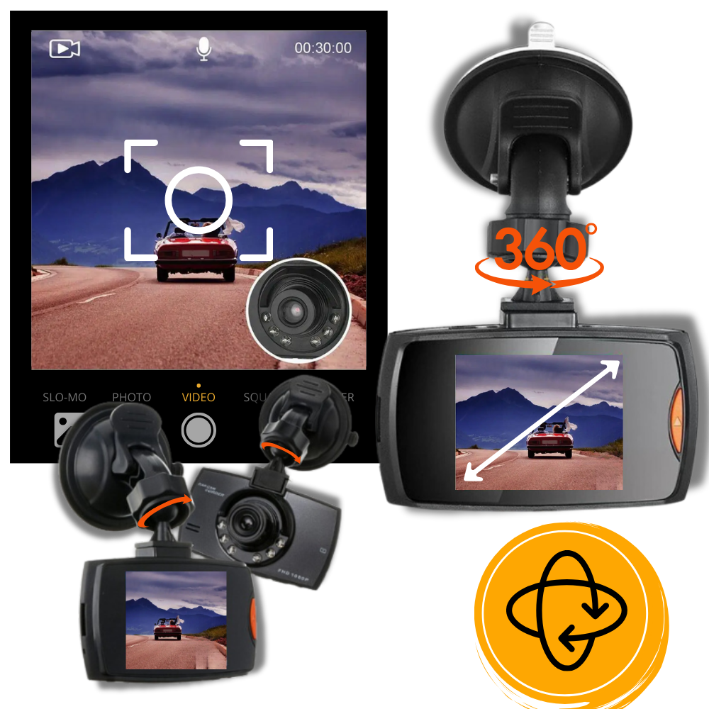 Smart HD 1080p bilkamera - Ozerty