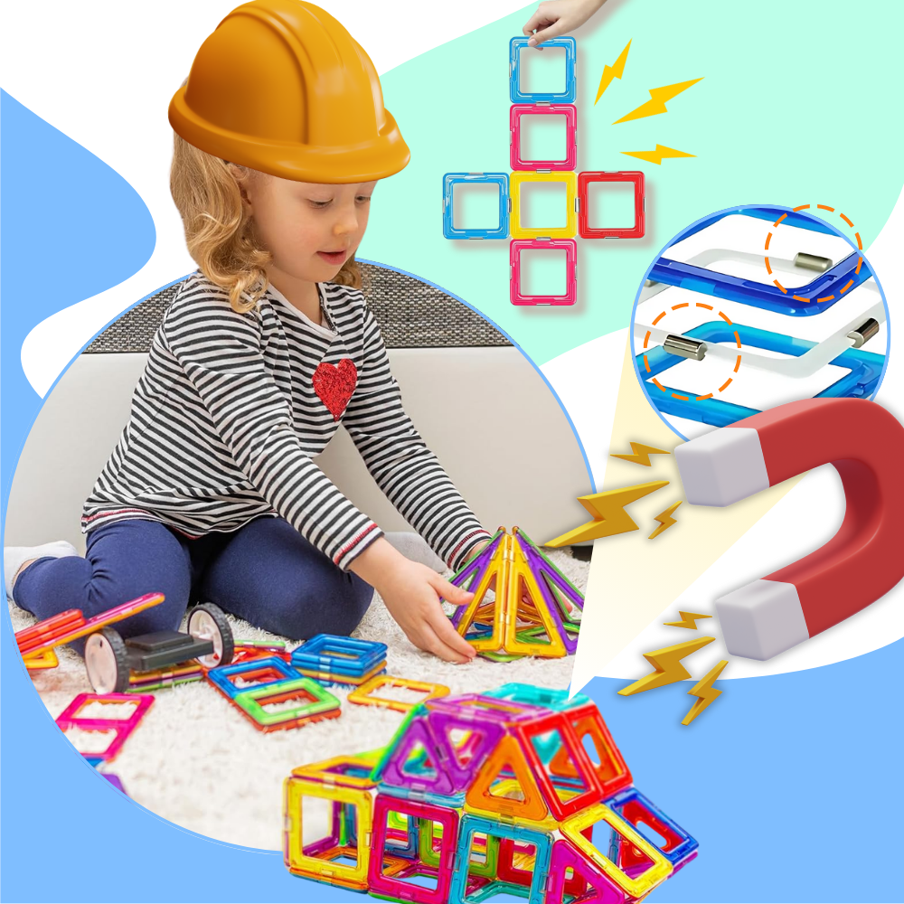 Snap & Build Magnetiska Blocken - Ozerty