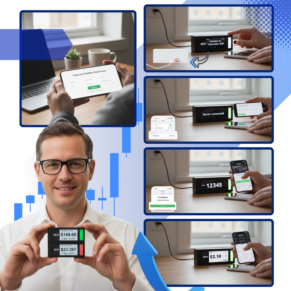 Stapelbar kryptoticker i realtid - Ozerty