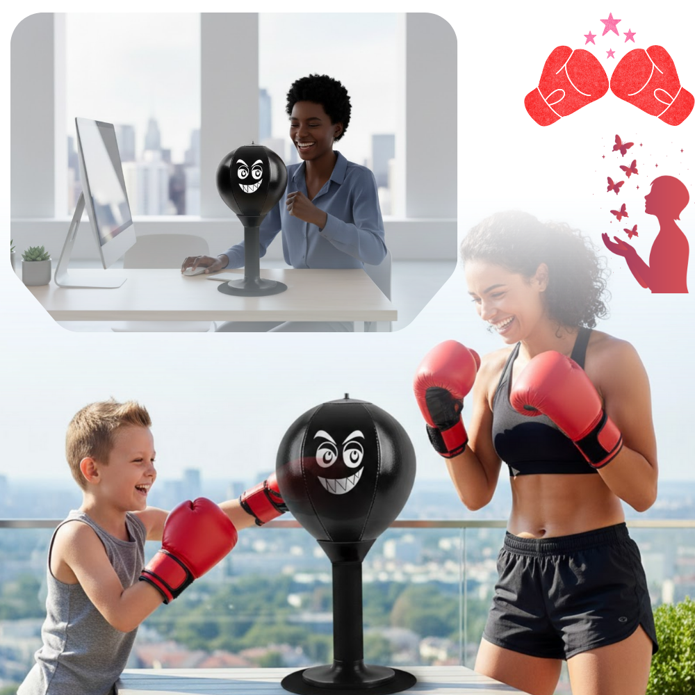 Stressavlastande boxningsboll för skrivbordet - Ozerty