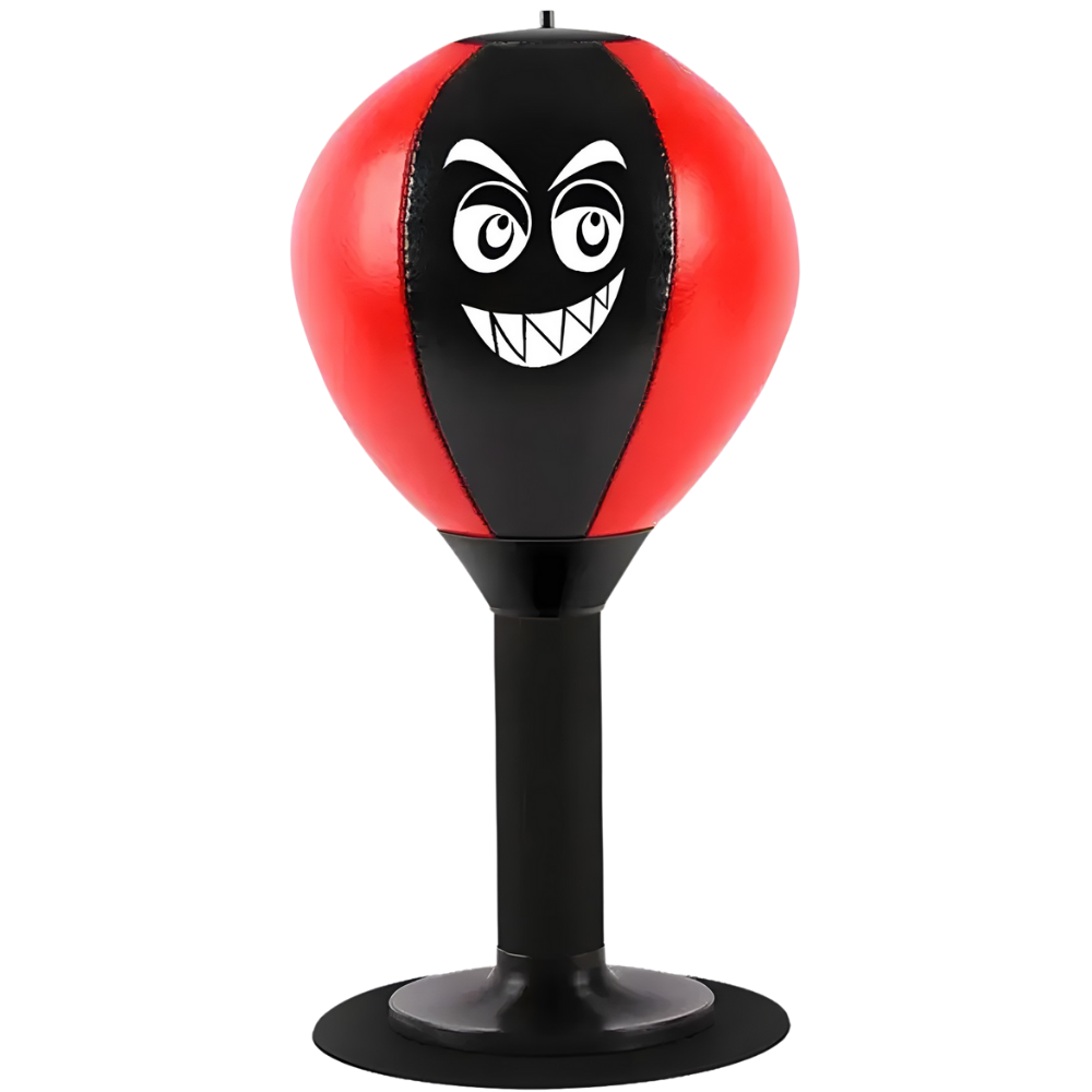 Stressavlastande boxningsboll för skrivbordet -Röd - Ozerty