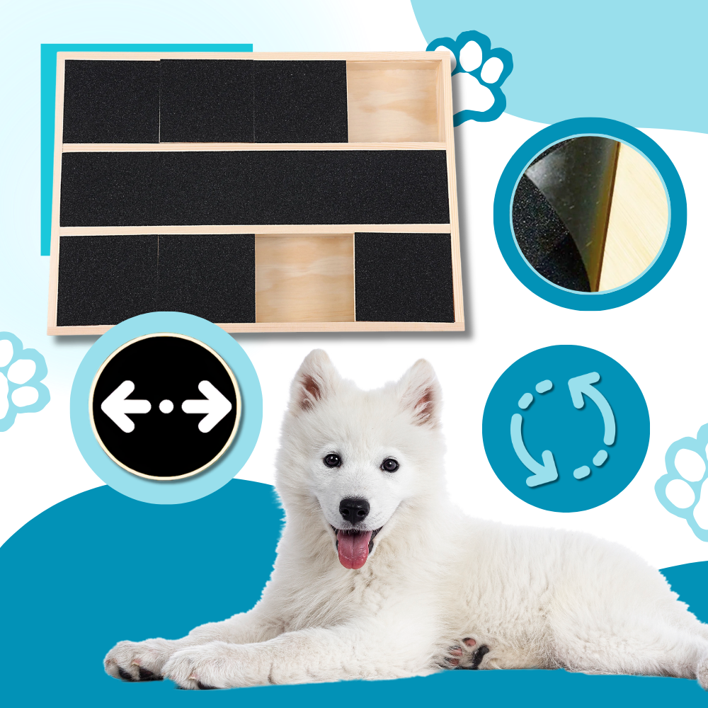 Stressfri klösbräda för hund med godisbelöning - Ozerty