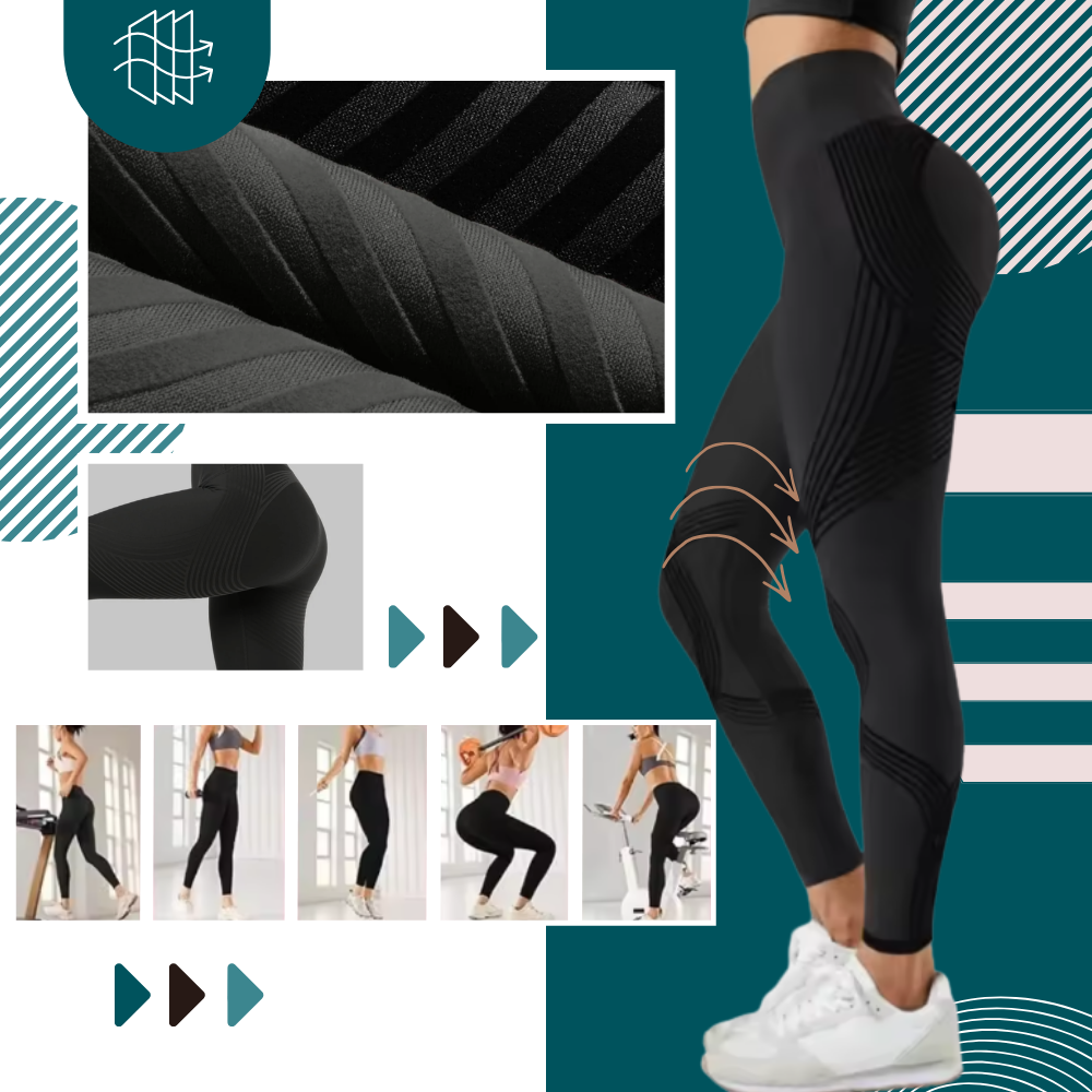 Stretchiga, sömlösa 3D-leggings - Ozerty