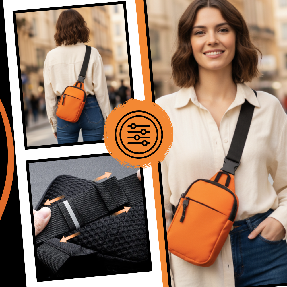 Trendig liten slingväska - Ozerty