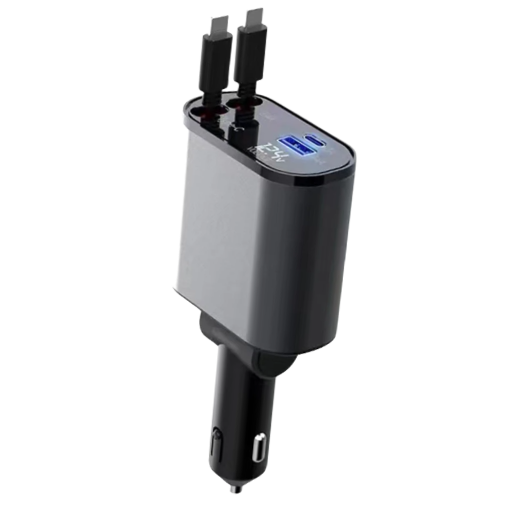 Teleskopisk billaddningsstation -Dubbel Apple - Ozerty