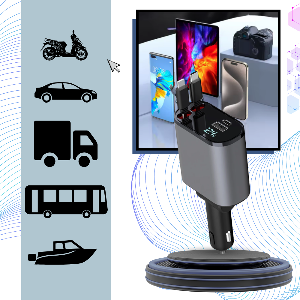 Teleskopisk billaddningsstation - Ozerty