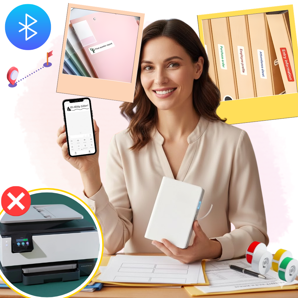 Bärbar termoetikettskrivare - Ozerty