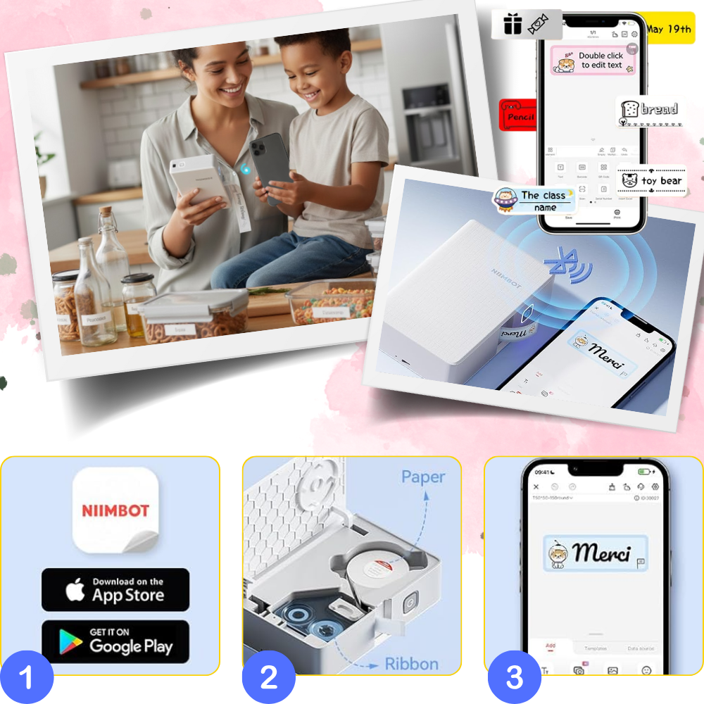 Bärbar termoetikettskrivare - Ozerty