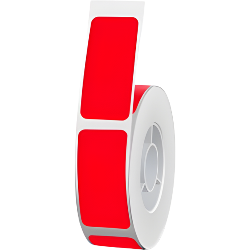 Bärbar termoetikettskrivare -Röd - Ozerty