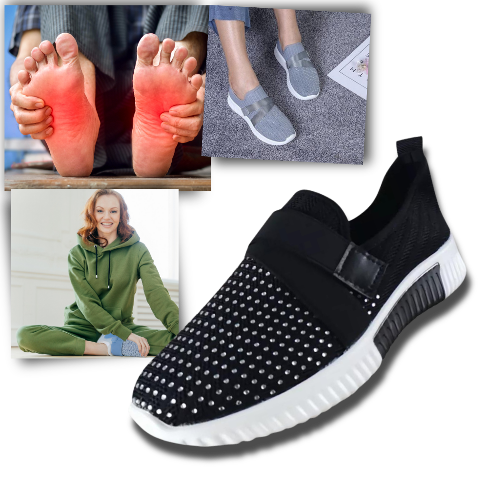 Ultralätta ortopediska sneakers med kardborreband - Ozerty