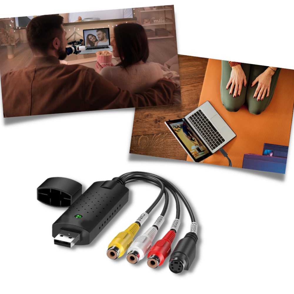 USB 2.0 Adapter TV DVD VHS DVR - Ozerty